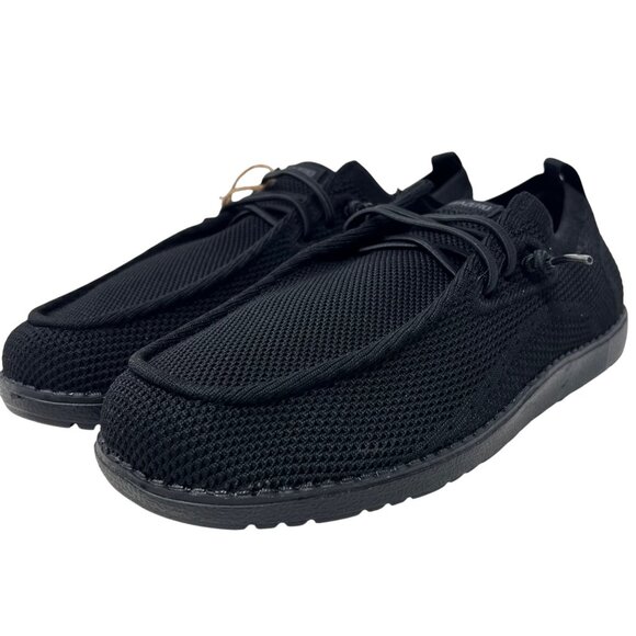 Black Itazero Mens Knit‎ Slip On Sneakers Loafers Size 8.5 New With Tags - Picture 2 of 11
